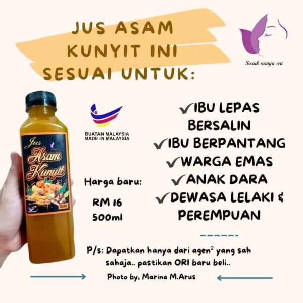 Jus Asam Kunyit Susuk Manja